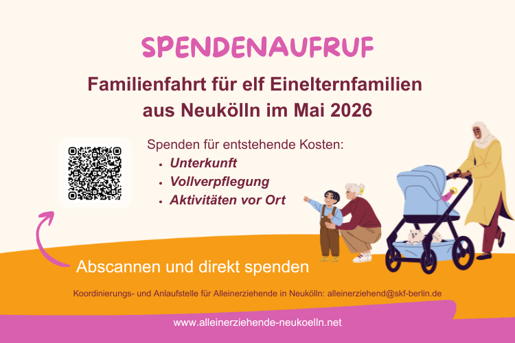 Spendenaufruf Reise 2026 Spendenaufruf Einelternfamilien-Reise 2026